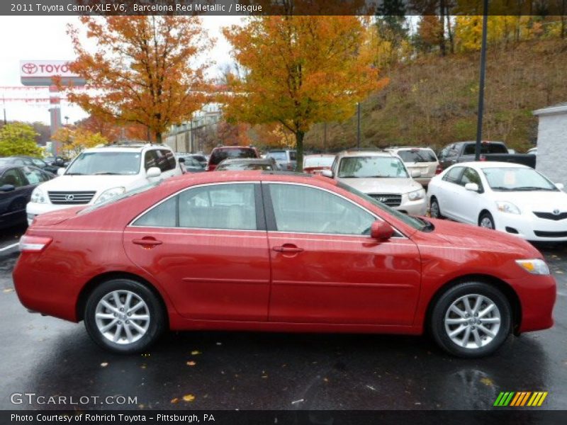 Barcelona Red Metallic / Bisque 2011 Toyota Camry XLE V6