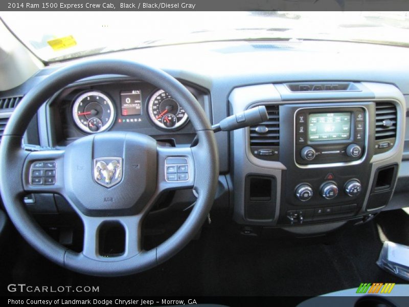Black / Black/Diesel Gray 2014 Ram 1500 Express Crew Cab