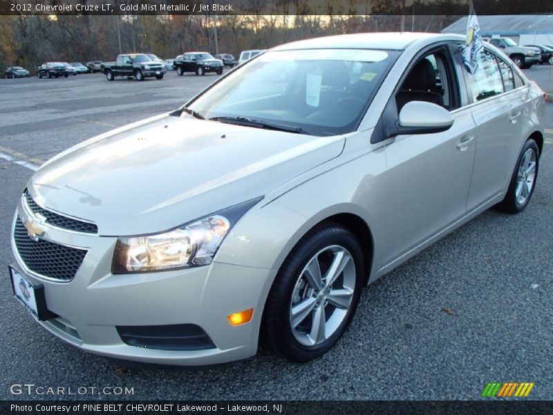 Gold Mist Metallic / Jet Black 2012 Chevrolet Cruze LT