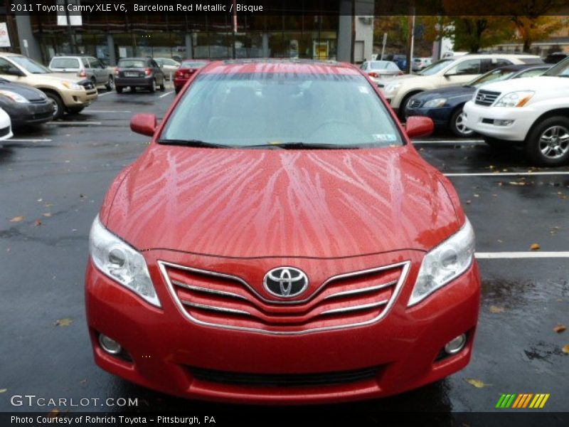 Barcelona Red Metallic / Bisque 2011 Toyota Camry XLE V6