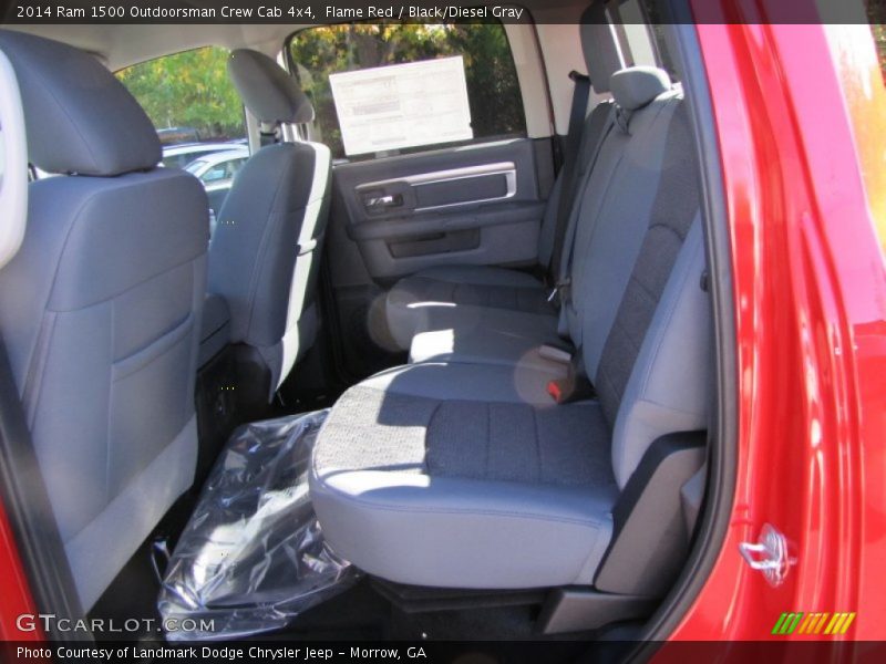 Flame Red / Black/Diesel Gray 2014 Ram 1500 Outdoorsman Crew Cab 4x4
