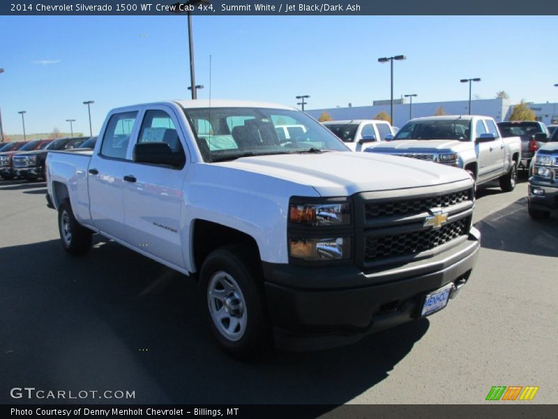 Summit White / Jet Black/Dark Ash 2014 Chevrolet Silverado 1500 WT Crew Cab 4x4