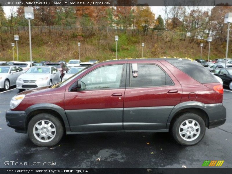 Medium Red Metallic / Light Gray 2004 Buick Rendezvous CX