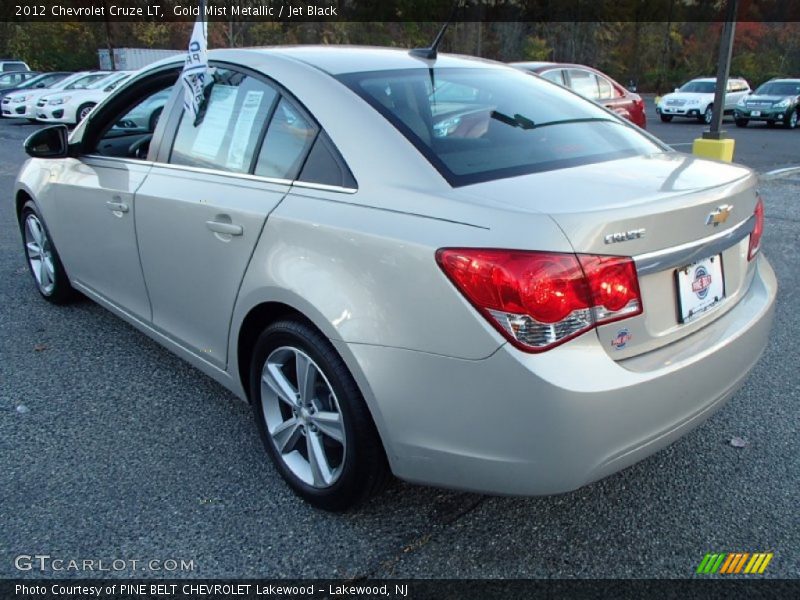 Gold Mist Metallic / Jet Black 2012 Chevrolet Cruze LT