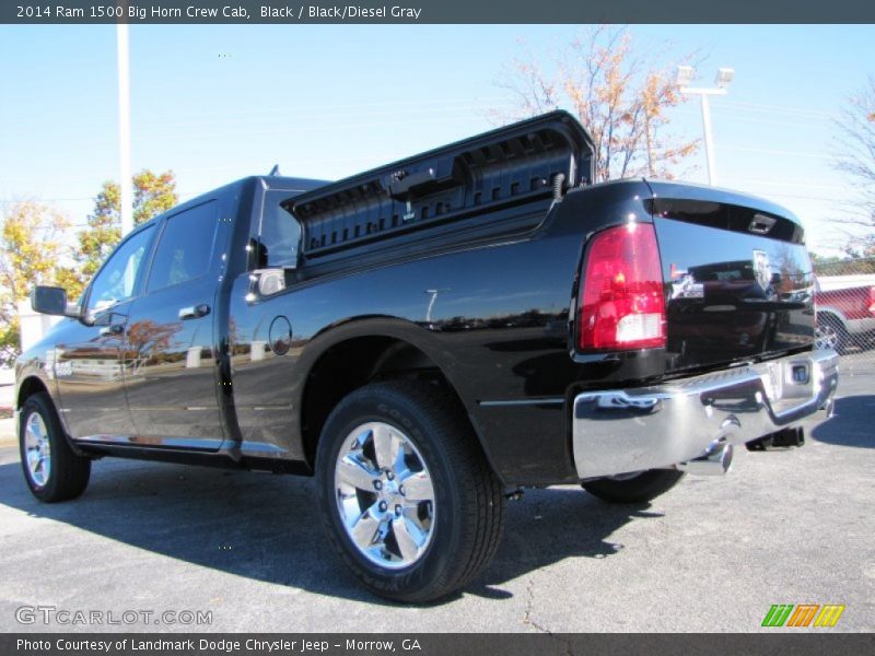 Black / Black/Diesel Gray 2014 Ram 1500 Big Horn Crew Cab