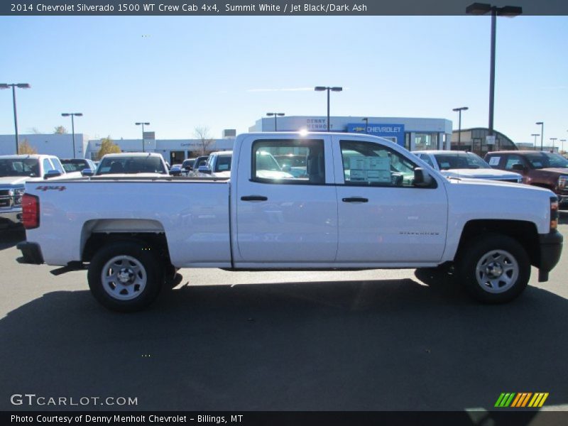 Summit White / Jet Black/Dark Ash 2014 Chevrolet Silverado 1500 WT Crew Cab 4x4