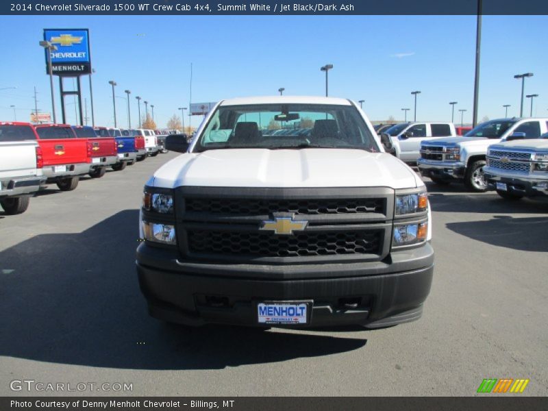 Summit White / Jet Black/Dark Ash 2014 Chevrolet Silverado 1500 WT Crew Cab 4x4