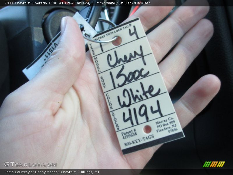 Summit White / Jet Black/Dark Ash 2014 Chevrolet Silverado 1500 WT Crew Cab 4x4