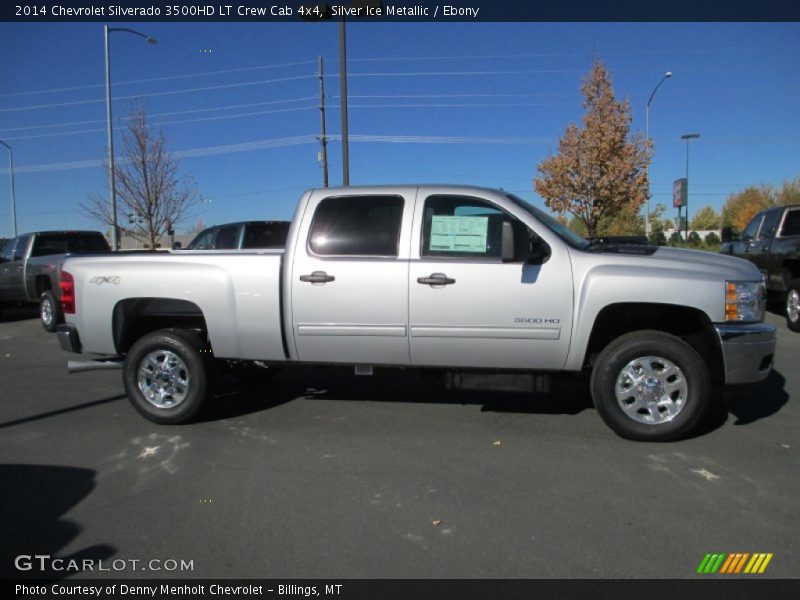 Silver Ice Metallic / Ebony 2014 Chevrolet Silverado 3500HD LT Crew Cab 4x4