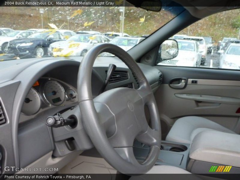 Medium Red Metallic / Light Gray 2004 Buick Rendezvous CX