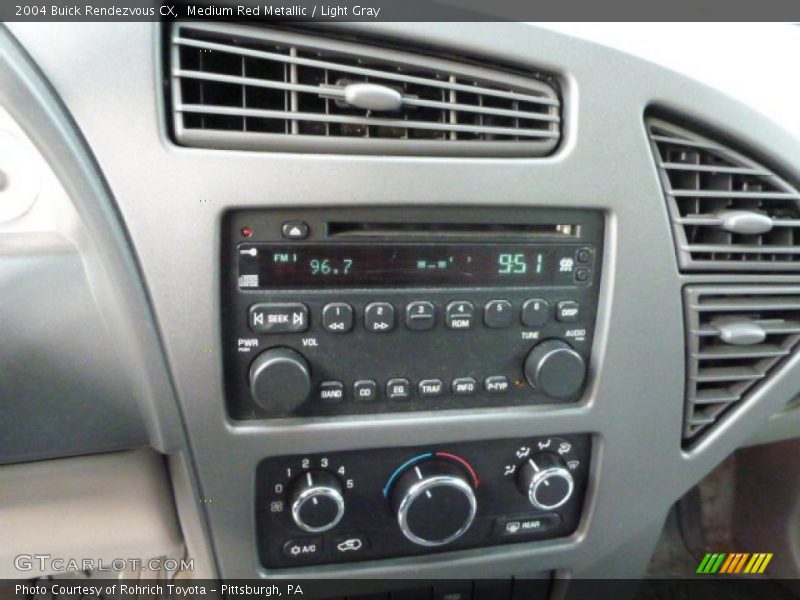Medium Red Metallic / Light Gray 2004 Buick Rendezvous CX