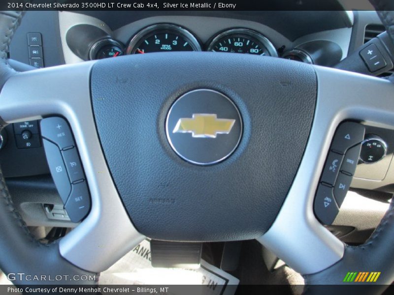Silver Ice Metallic / Ebony 2014 Chevrolet Silverado 3500HD LT Crew Cab 4x4