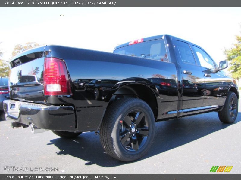 Black / Black/Diesel Gray 2014 Ram 1500 Express Quad Cab