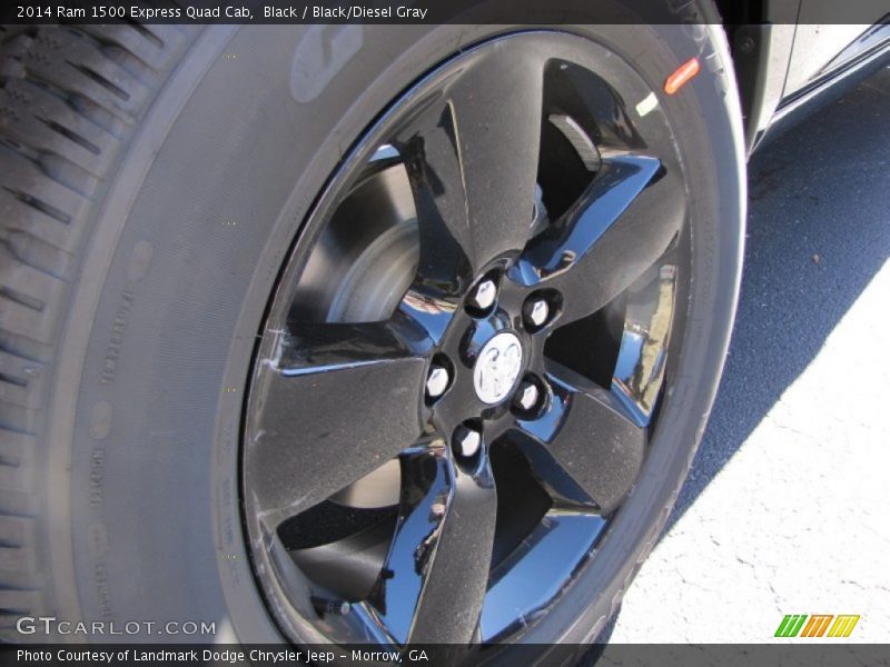 Black / Black/Diesel Gray 2014 Ram 1500 Express Quad Cab