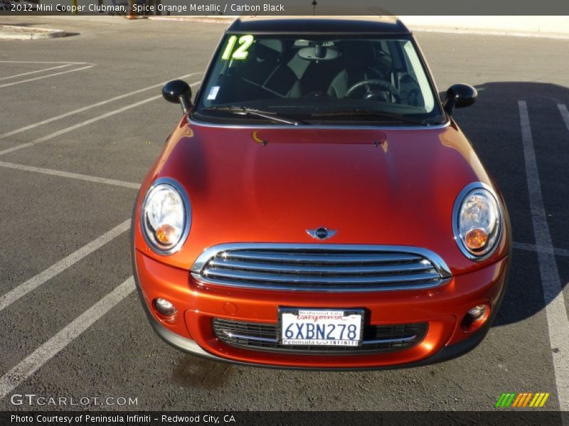 Spice Orange Metallic / Carbon Black 2012 Mini Cooper Clubman