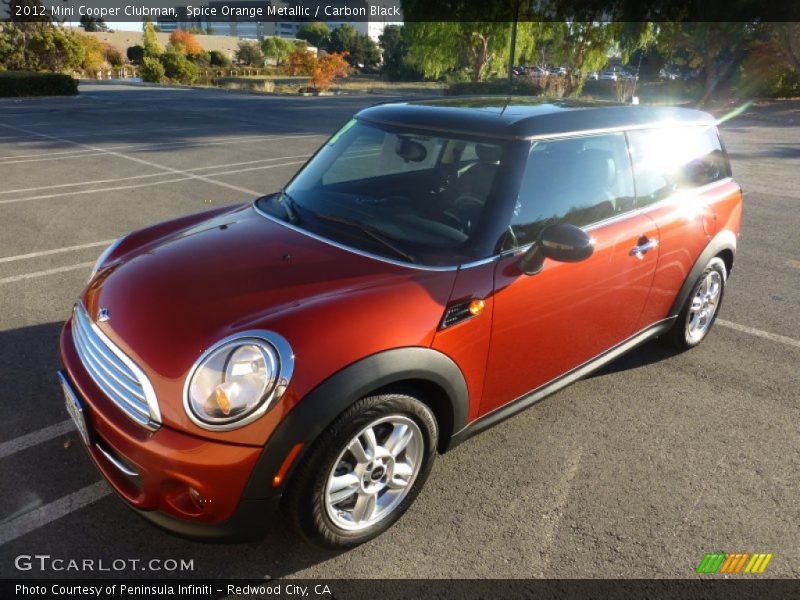 Spice Orange Metallic / Carbon Black 2012 Mini Cooper Clubman
