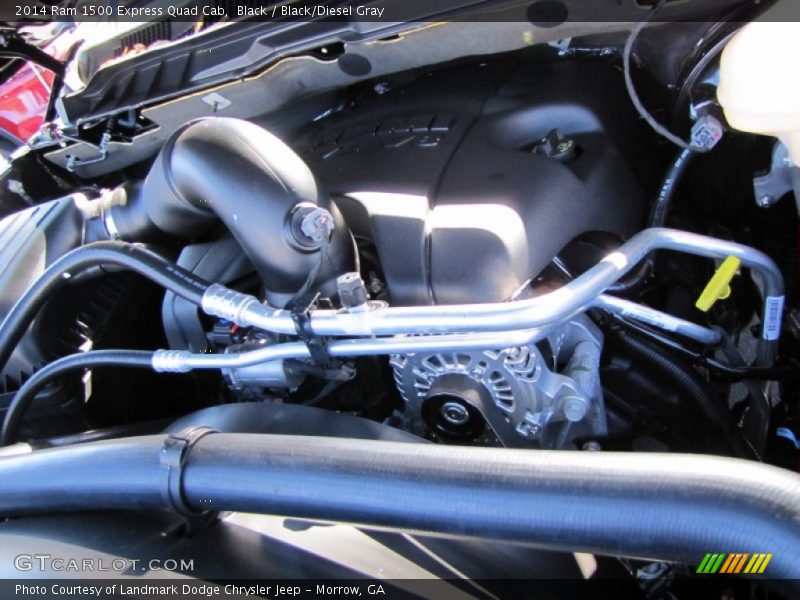Black / Black/Diesel Gray 2014 Ram 1500 Express Quad Cab