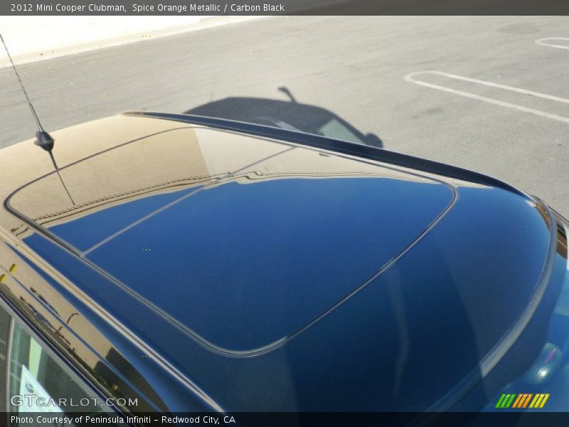 Spice Orange Metallic / Carbon Black 2012 Mini Cooper Clubman