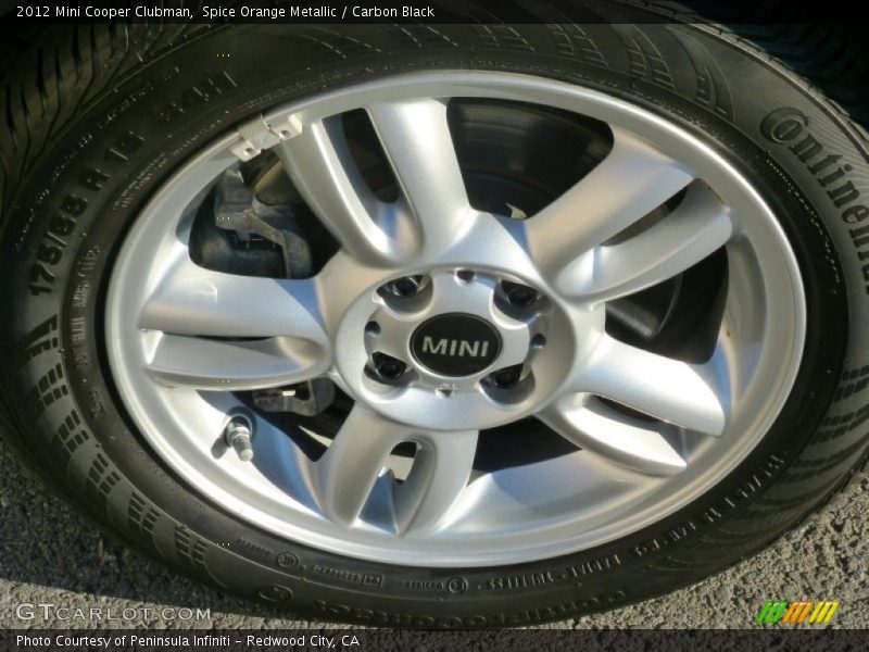 Spice Orange Metallic / Carbon Black 2012 Mini Cooper Clubman