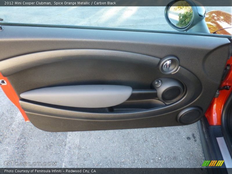 Spice Orange Metallic / Carbon Black 2012 Mini Cooper Clubman