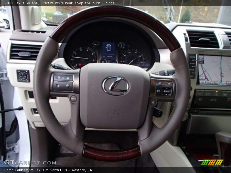 Starfire White Pearl / Sepia/Auburn Bubinga 2013 Lexus GX 460