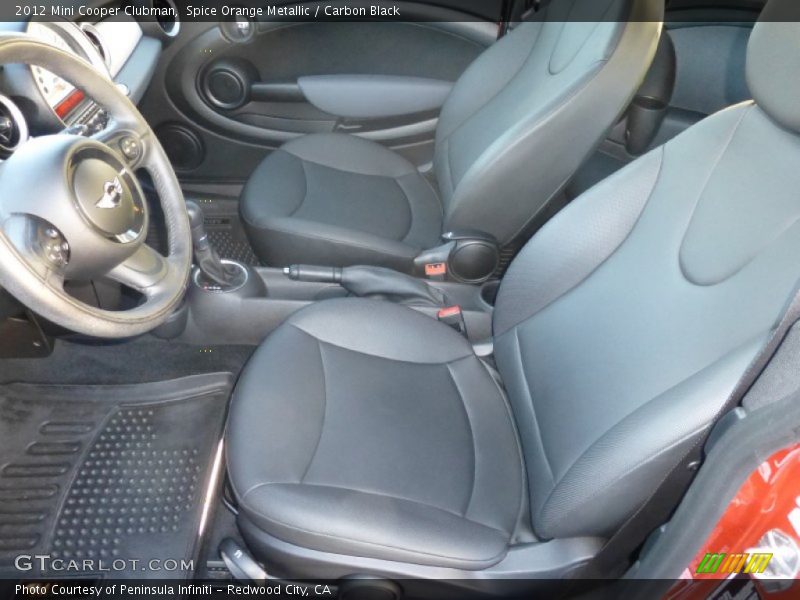 Spice Orange Metallic / Carbon Black 2012 Mini Cooper Clubman