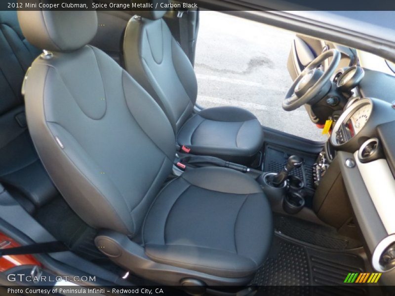 Spice Orange Metallic / Carbon Black 2012 Mini Cooper Clubman