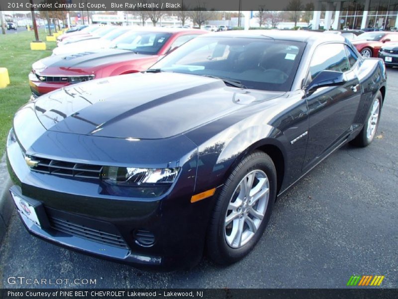 Blue Ray Metallic / Black 2014 Chevrolet Camaro LS Coupe