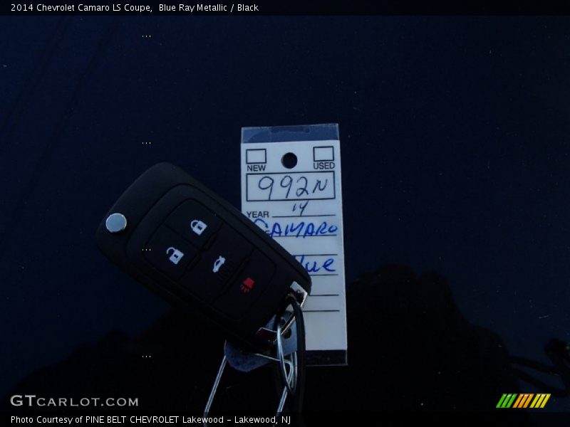 Blue Ray Metallic / Black 2014 Chevrolet Camaro LS Coupe