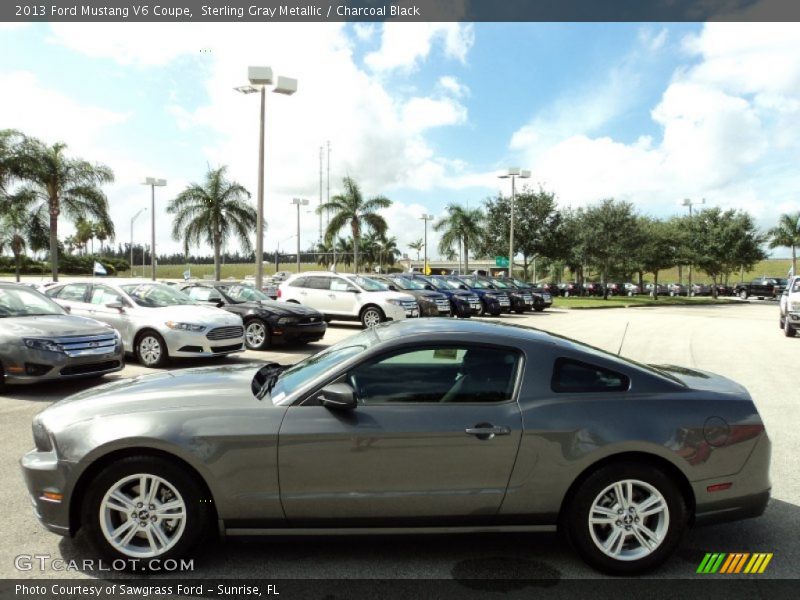 Sterling Gray Metallic / Charcoal Black 2013 Ford Mustang V6 Coupe