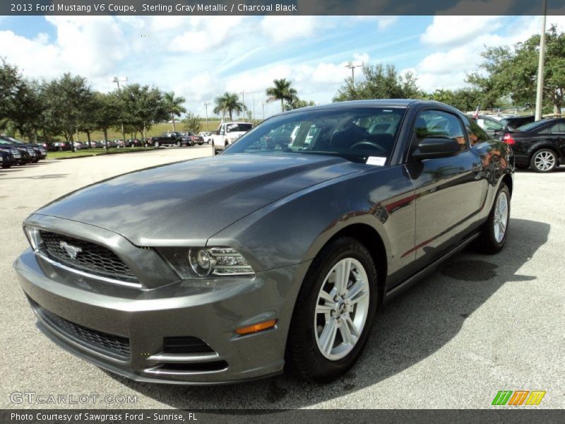 Sterling Gray Metallic / Charcoal Black 2013 Ford Mustang V6 Coupe