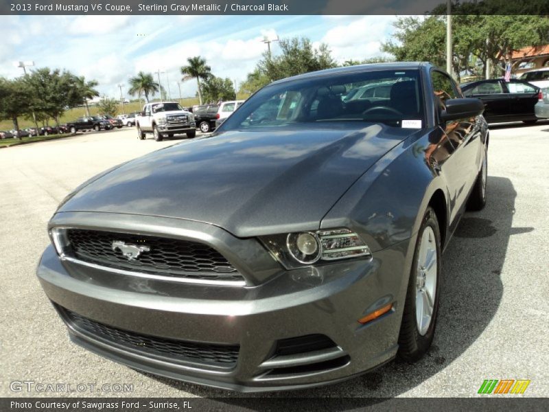 Sterling Gray Metallic / Charcoal Black 2013 Ford Mustang V6 Coupe