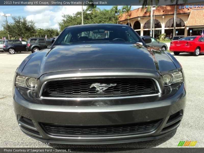Sterling Gray Metallic / Charcoal Black 2013 Ford Mustang V6 Coupe
