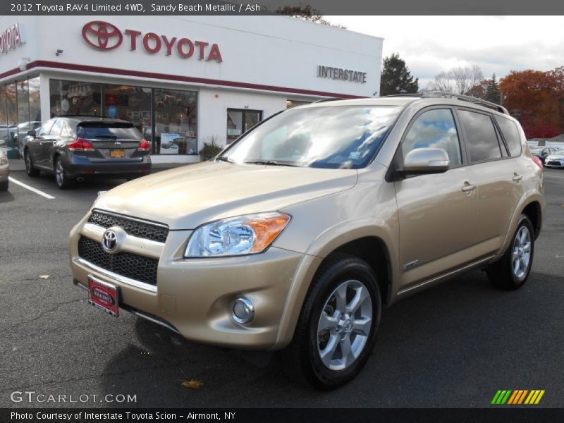 Sandy Beach Metallic / Ash 2012 Toyota RAV4 Limited 4WD