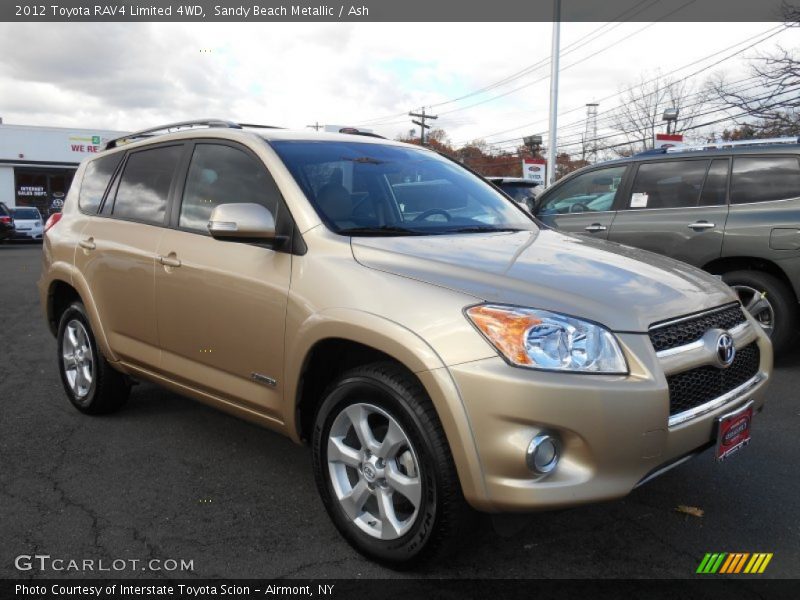 Sandy Beach Metallic / Ash 2012 Toyota RAV4 Limited 4WD