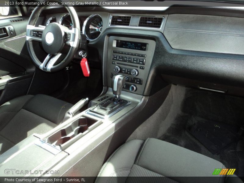 Sterling Gray Metallic / Charcoal Black 2013 Ford Mustang V6 Coupe