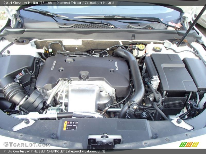 White Diamond Tricoat / Cocoa/Light Neutral 2014 Chevrolet Malibu LTZ