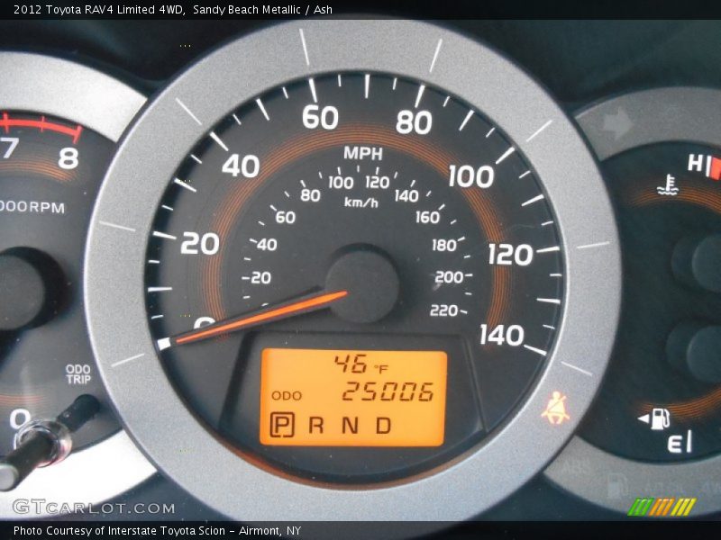 Sandy Beach Metallic / Ash 2012 Toyota RAV4 Limited 4WD