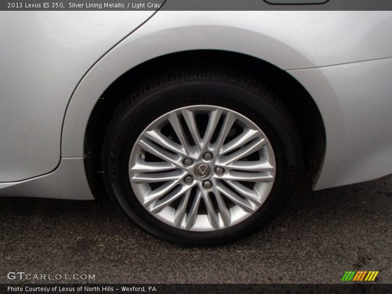 Silver Lining Metallic / Light Gray 2013 Lexus ES 350