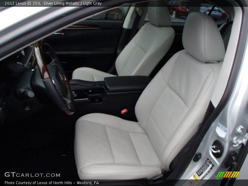 Silver Lining Metallic / Light Gray 2013 Lexus ES 350