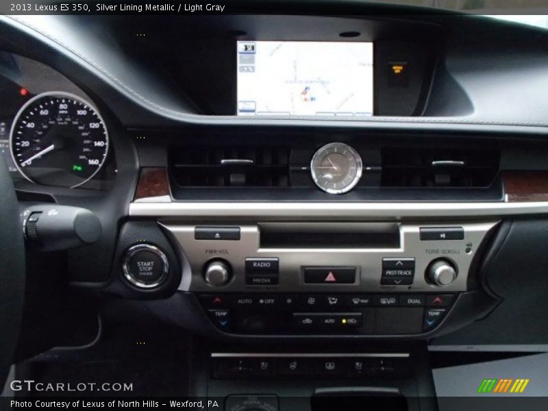 Silver Lining Metallic / Light Gray 2013 Lexus ES 350