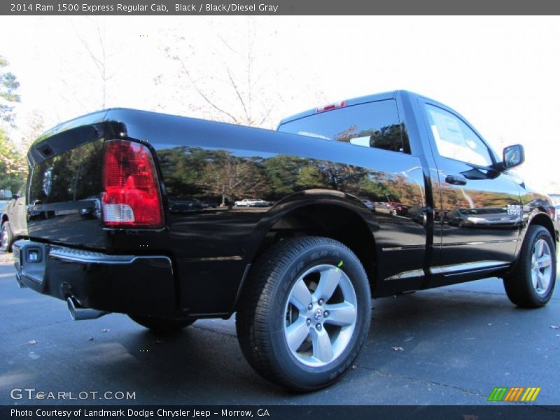 Black / Black/Diesel Gray 2014 Ram 1500 Express Regular Cab