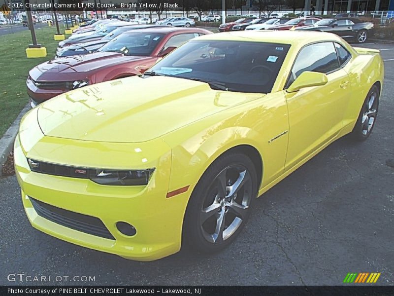 Bright Yellow / Black 2014 Chevrolet Camaro LT/RS Coupe