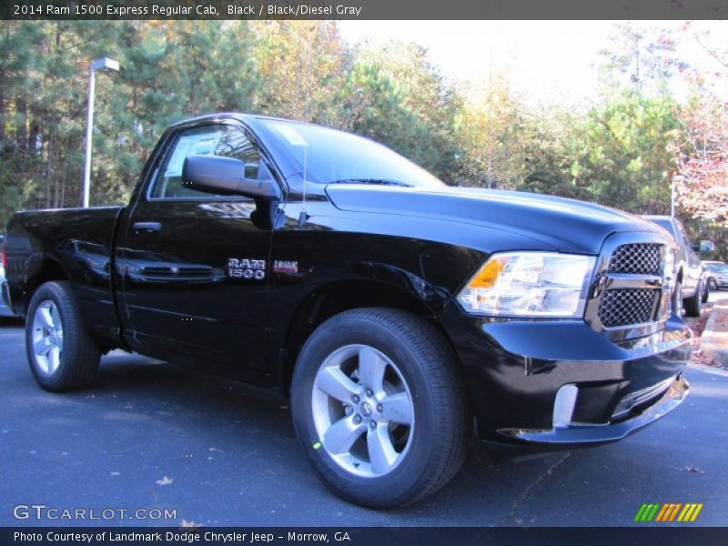 Black / Black/Diesel Gray 2014 Ram 1500 Express Regular Cab