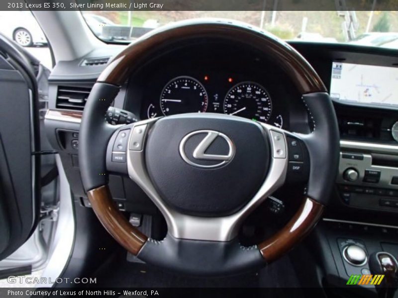 Silver Lining Metallic / Light Gray 2013 Lexus ES 350