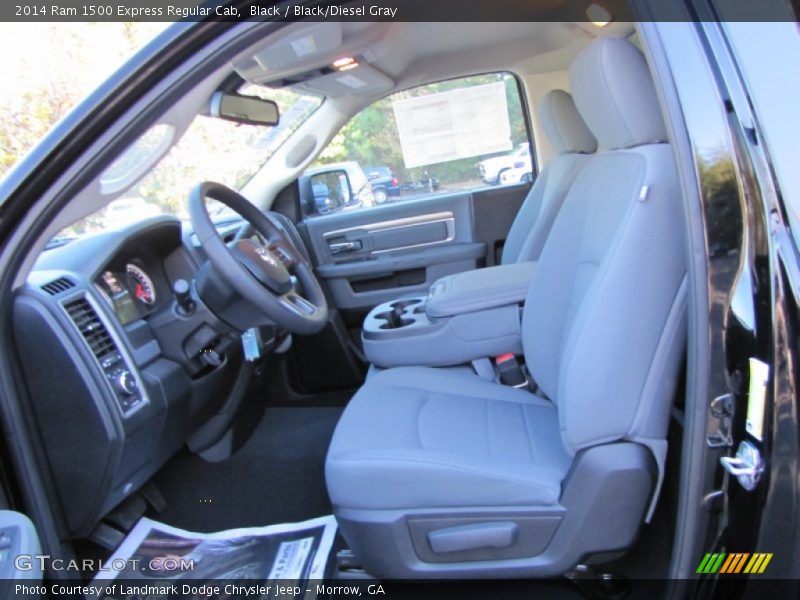 Black / Black/Diesel Gray 2014 Ram 1500 Express Regular Cab