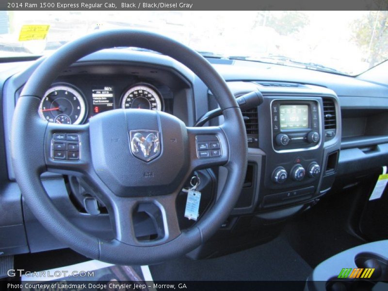Black / Black/Diesel Gray 2014 Ram 1500 Express Regular Cab