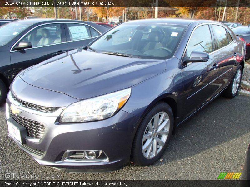 Atlantis Blue Metallic / Jet Black 2014 Chevrolet Malibu LTZ