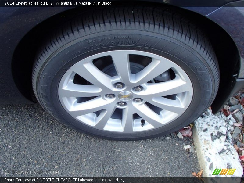 Atlantis Blue Metallic / Jet Black 2014 Chevrolet Malibu LTZ