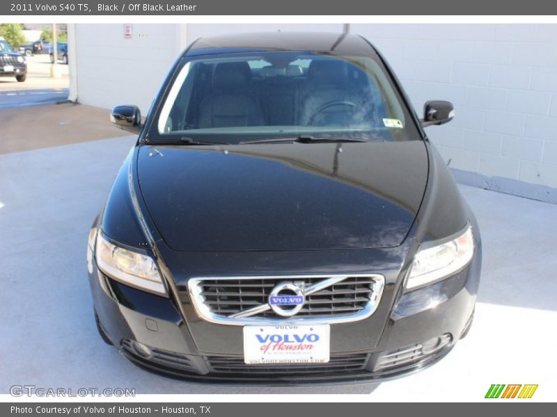 Black / Off Black Leather 2011 Volvo S40 T5